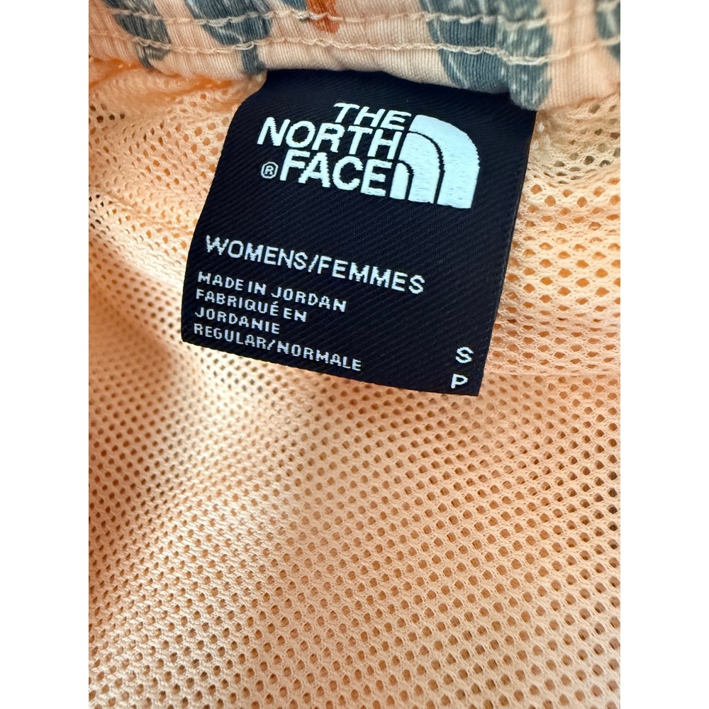 The North Face Womens Peach Cactus Print Active Shorts Small Back Zip Pocket‎ - Picture 2 of 8